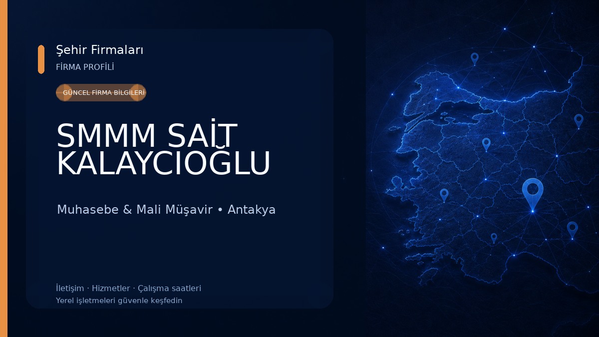 SMMM SAİT KALAYCIOĞLU Muhasebe & Mali Müşavir