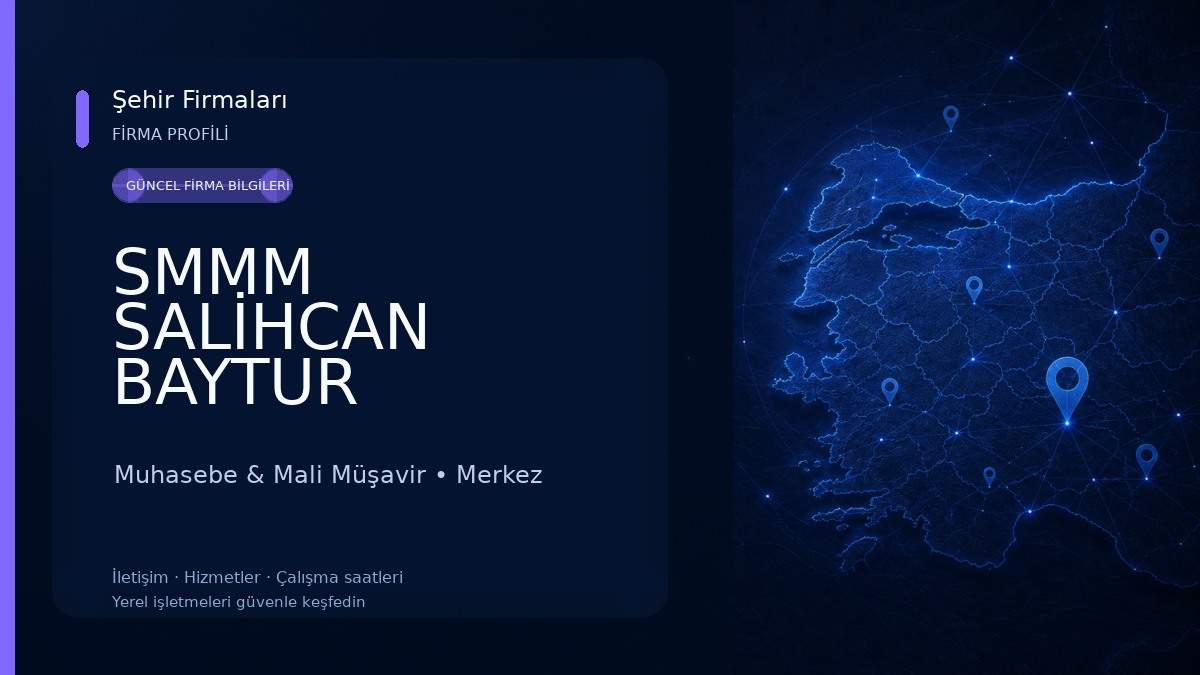 SMMM SALİHCAN BAYTUR