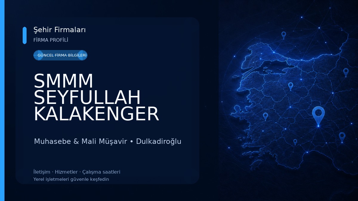 SMMM SEYFULLAH KALAKENGER 