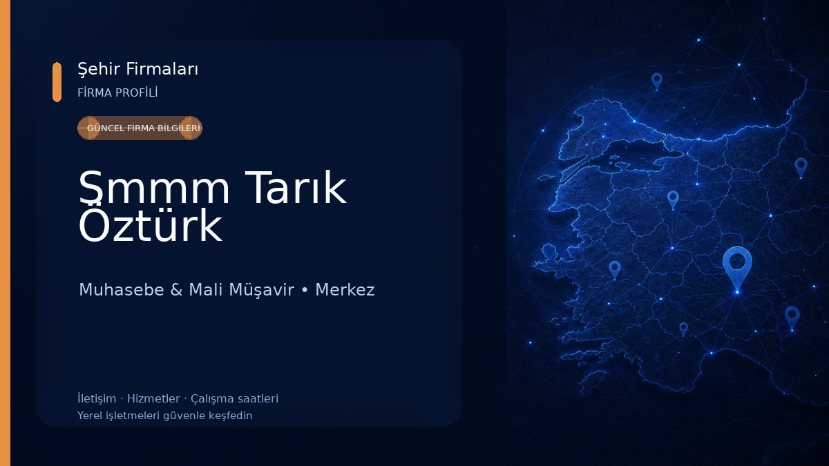 Smmm Tarık Öztürk 