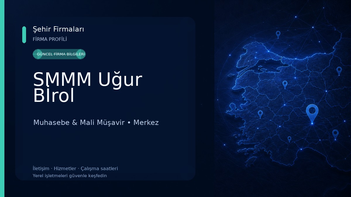 SMMM Uğur Bİrol 