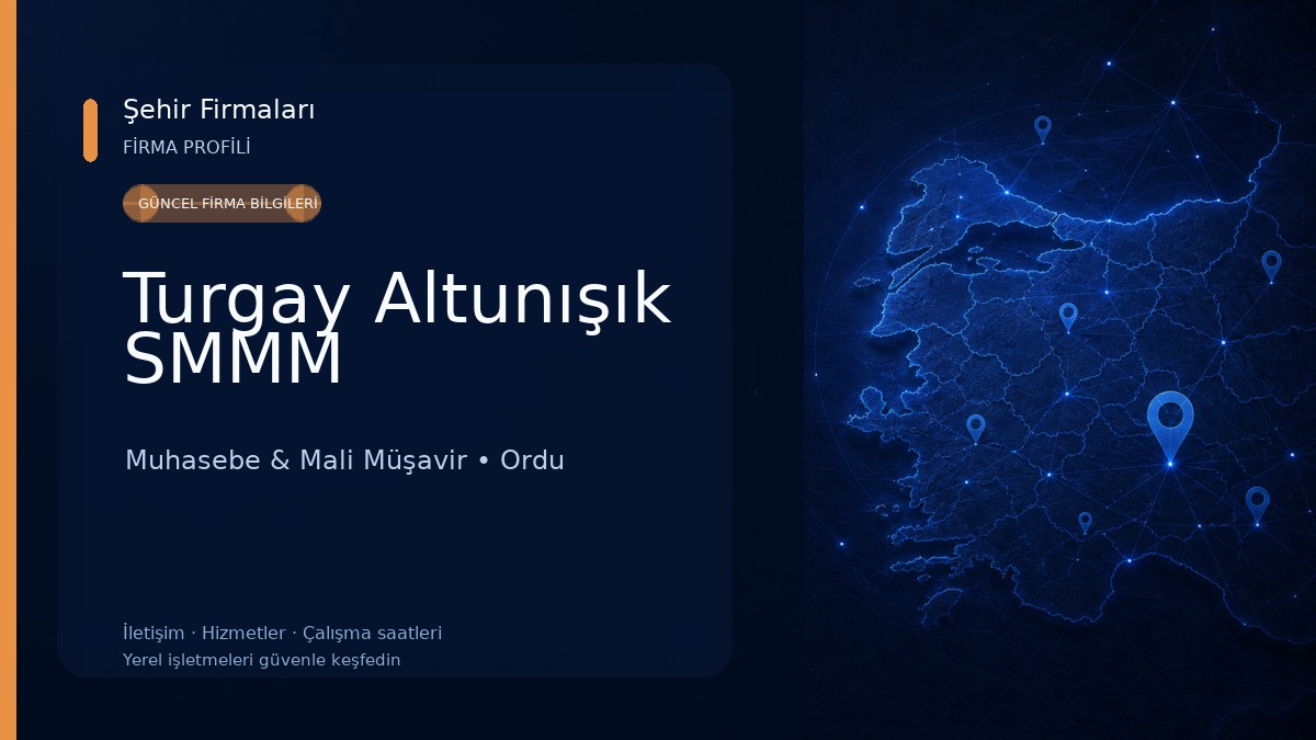 Turgay Altunışık SMMM Muhasebe & Mali Müşavir