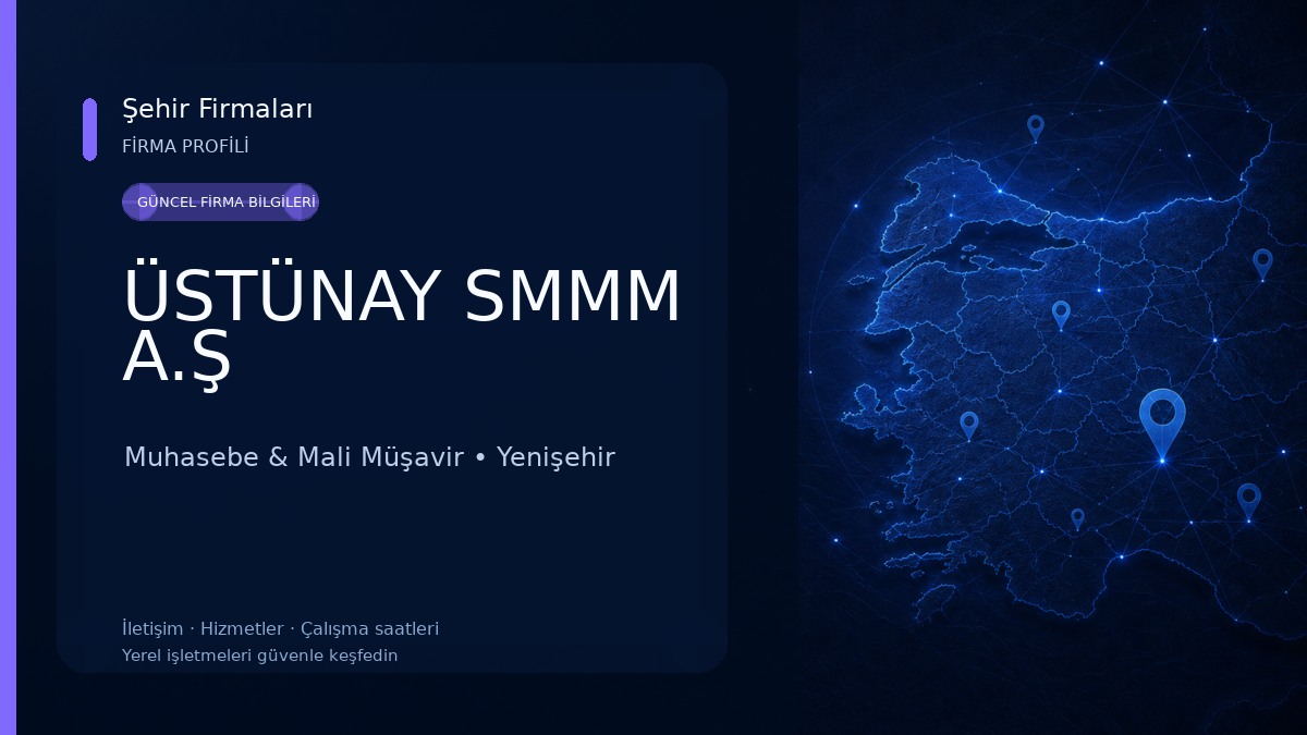 ÜSTÜNAY SMMM A.Ş Muhasebe & Mali Müşavir